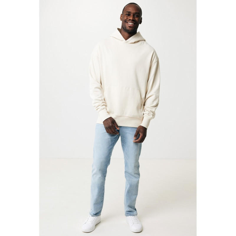 Lekka bluza z kapturem Iqoniq Rila bawełna z recyklingu