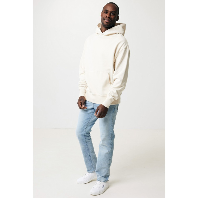 Lekka bluza z kapturem Iqoniq Rila bawełna z recyklingu