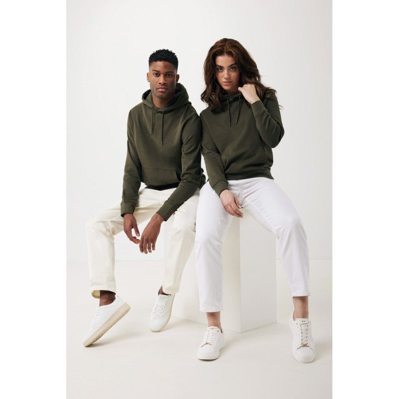 Lekka bluza z kapturem Iqoniq Rila bawełna z recyklingu