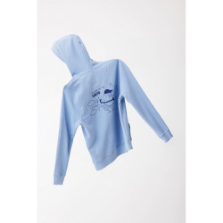 Lekka bluza z kapturem Iqoniq Rila bawełna z recyklingu