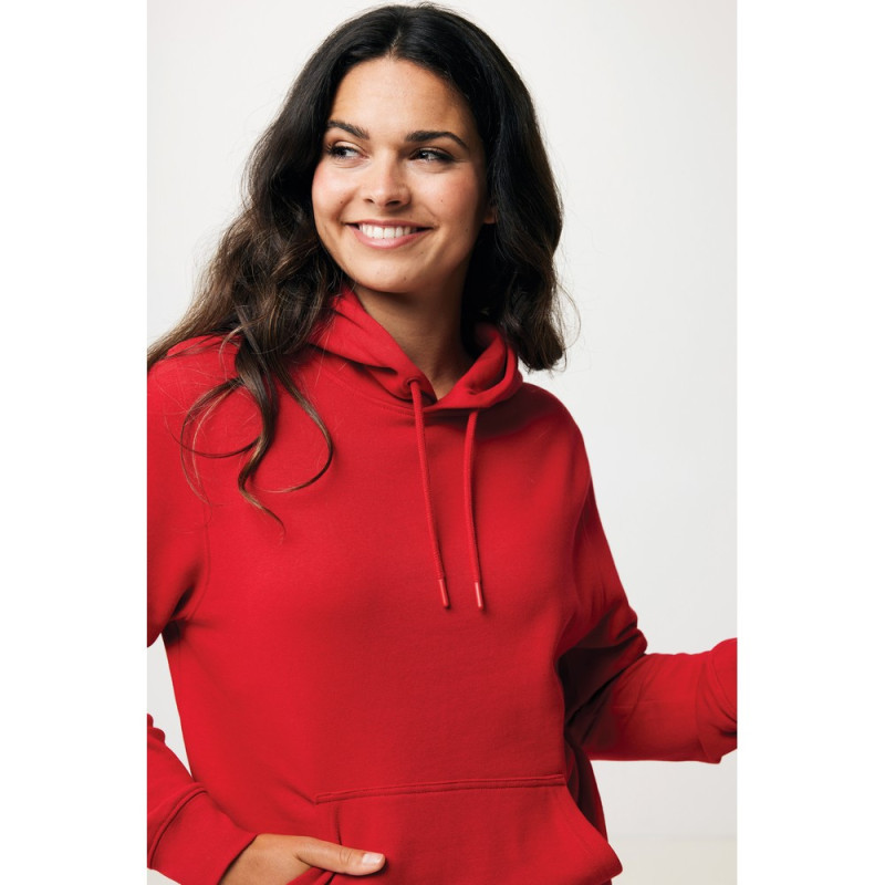 Lekka bluza z kapturem Iqoniq Rila bawełna z recyklingu