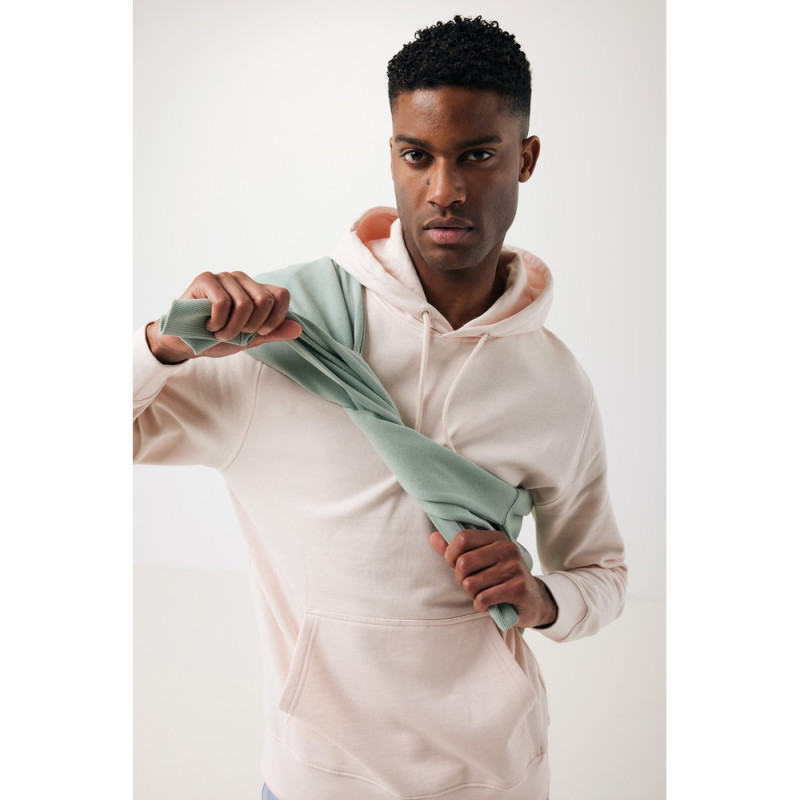 Lekka bluza z kapturem Iqoniq Rila bawełna z recyklingu