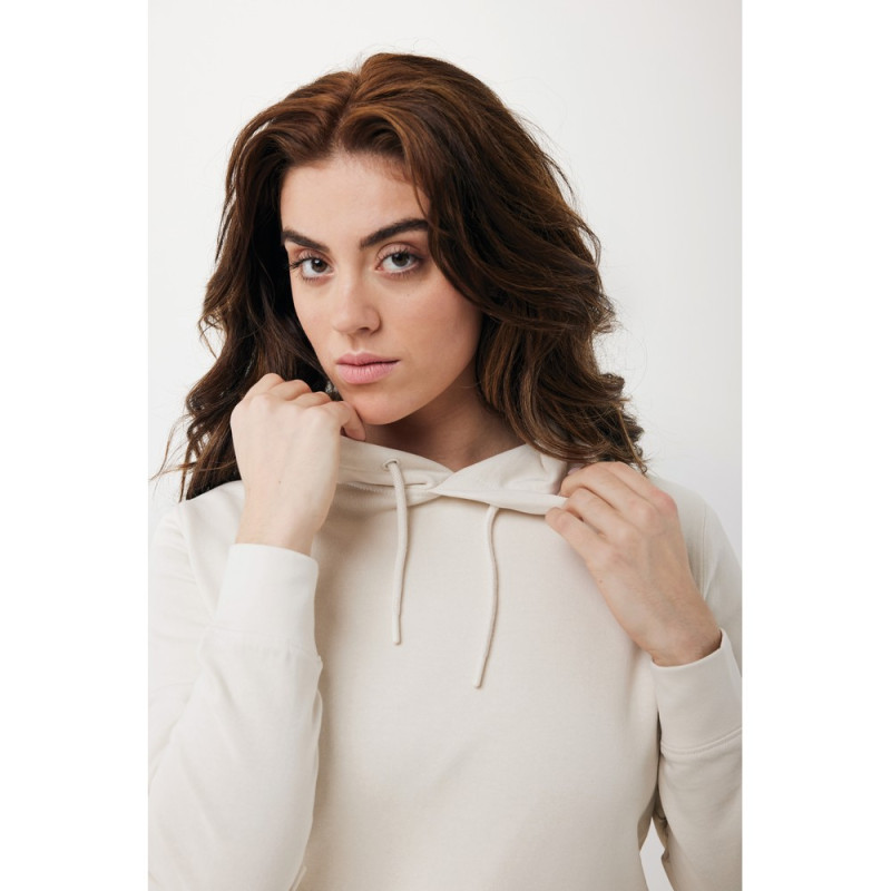 Lekka bluza z kapturem Iqoniq Rila bawełna z recyklingu