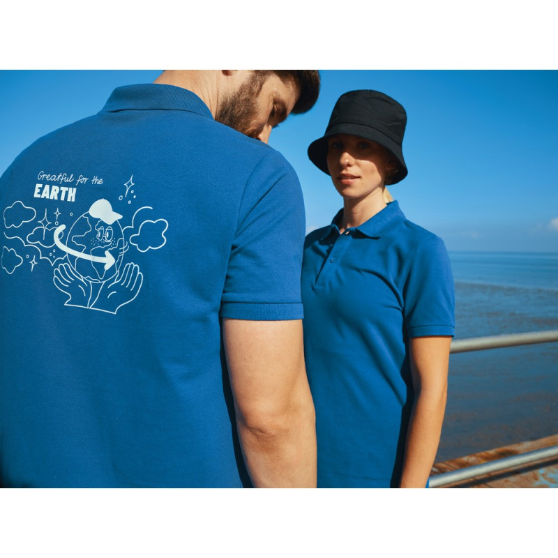 Koszulka polo z bawełny z recyklingu Iqoniq Yosemite