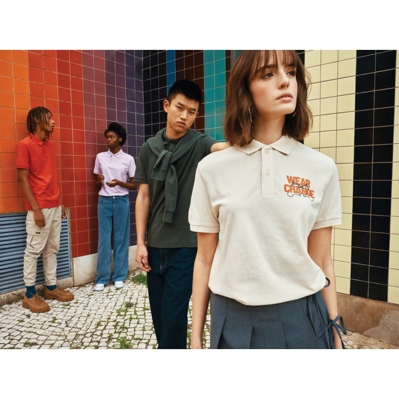 Koszulka polo z bawełny z recyklingu Iqoniq Yosemite