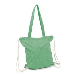 Worek ze sznurkiem i torba na zakupy z bawełny z recyklingu 2 w 1 | Jamarion