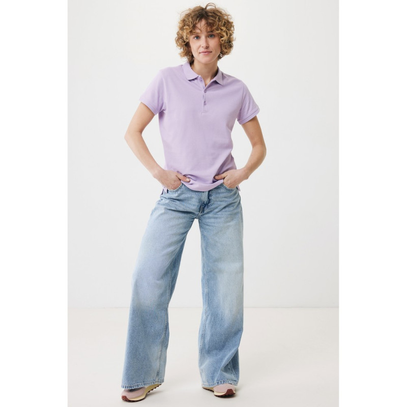 Damska koszulka polo Iqoniq Yosemite tkanina pique z bawełny z recyklingu