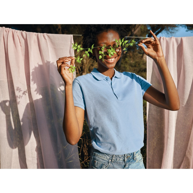 Damska koszulka polo Iqoniq Yosemite tkanina pique z bawełny z recyklingu