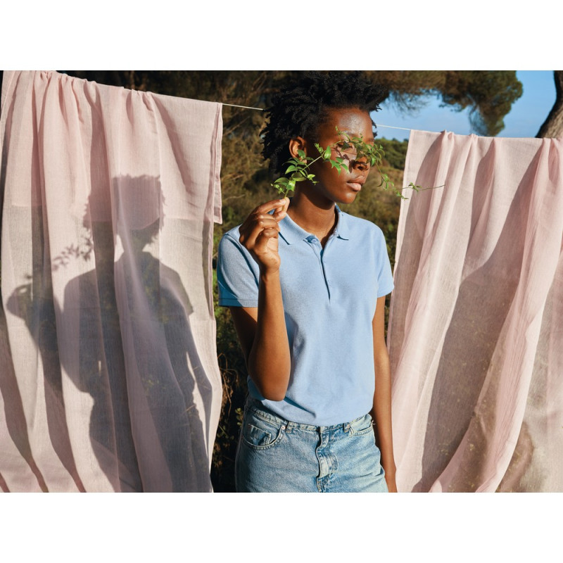 Damska koszulka polo Iqoniq Yosemite tkanina pique z bawełny z recyklingu