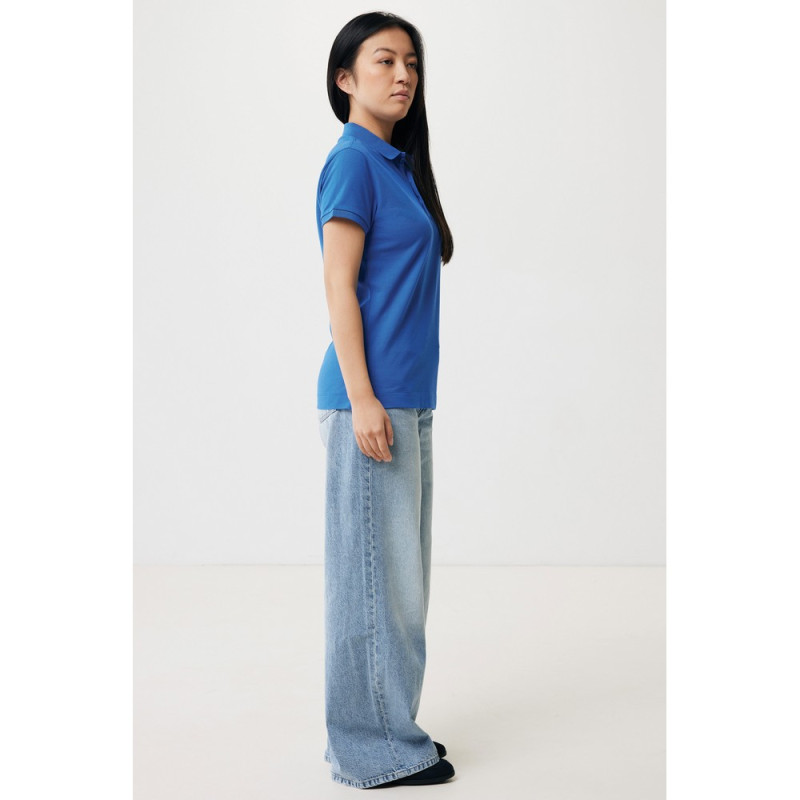 Damska koszulka polo Iqoniq Yosemite tkanina pique z bawełny z recyklingu