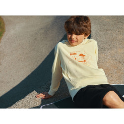 Dziecięca bluza z kapturem i kieszeniami Iqoniq Yengo z bawełny z recyklingu