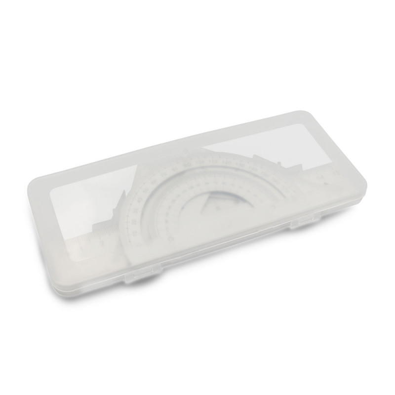 Zestaw szkolny linijki 2 ekierki i kątomierz | Kaulana