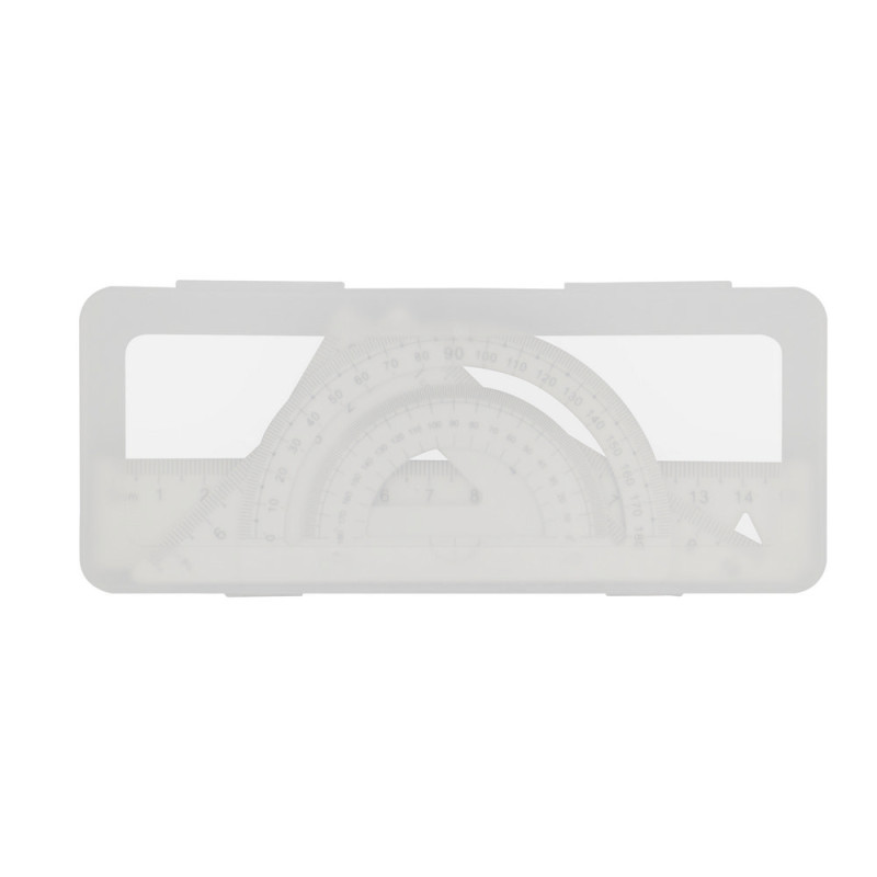 Zestaw szkolny linijki 2 ekierki i kątomierz | Kaulana