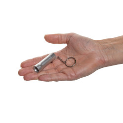 Brelok do kluczy z aluminium z recyklingu latarka Flash