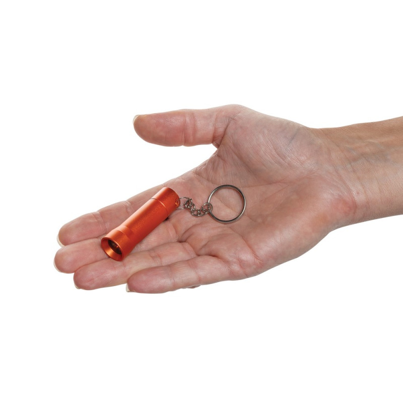 Brelok do kluczy z aluminium z recyklingu latarka Flash