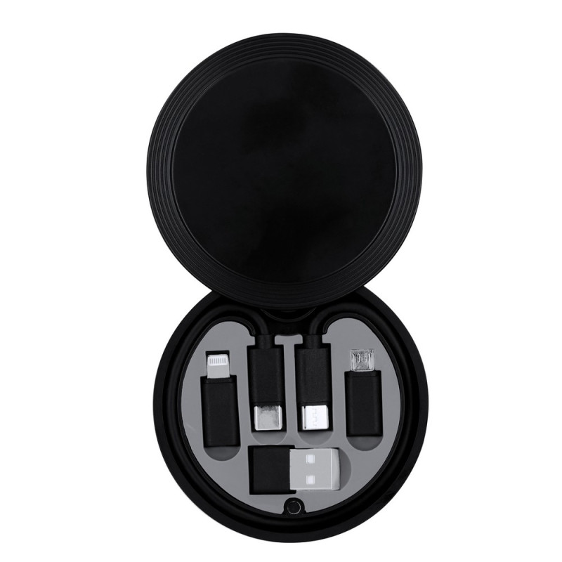 Kabel do ładowania i synchronizacji  adaptery w komplecie etui z karabińczykiem