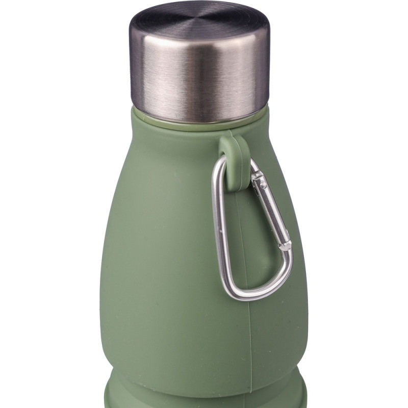 Składana butelka sportowa 550 ml z karabińczykiem
