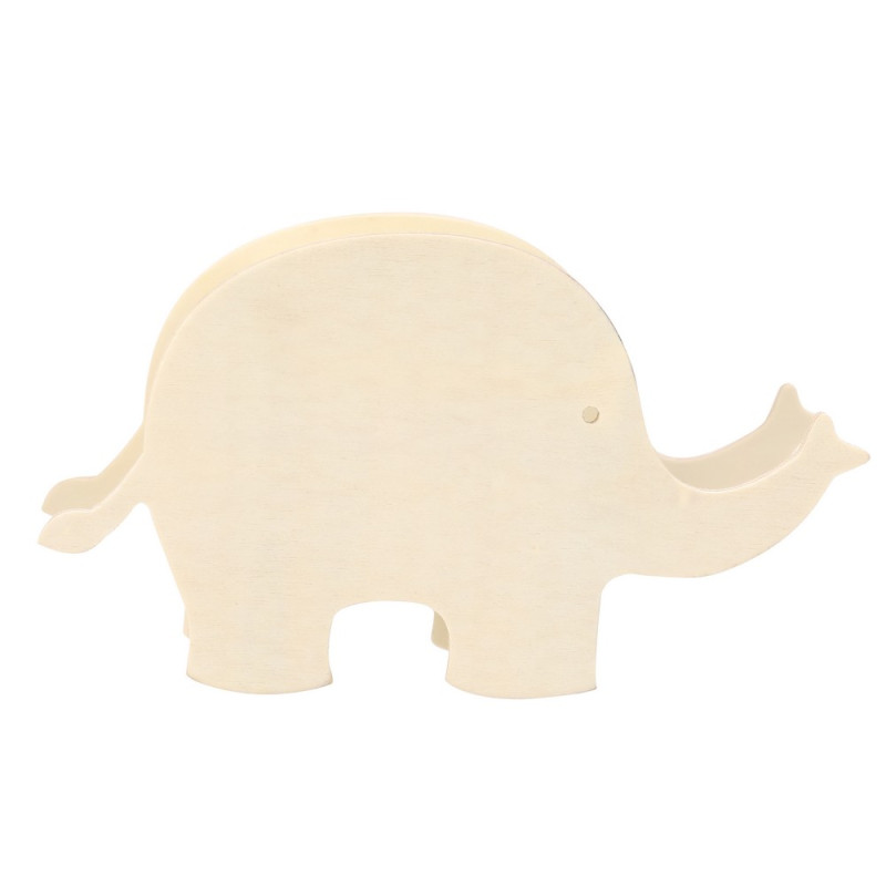 Drewniana skarbonka "zwierzątko" do kolorowania kredki