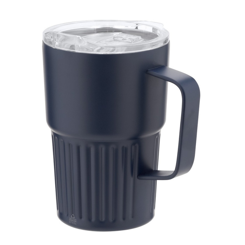 Kubek termiczny 450 ml ze stali nierdzewnej z recyklingu