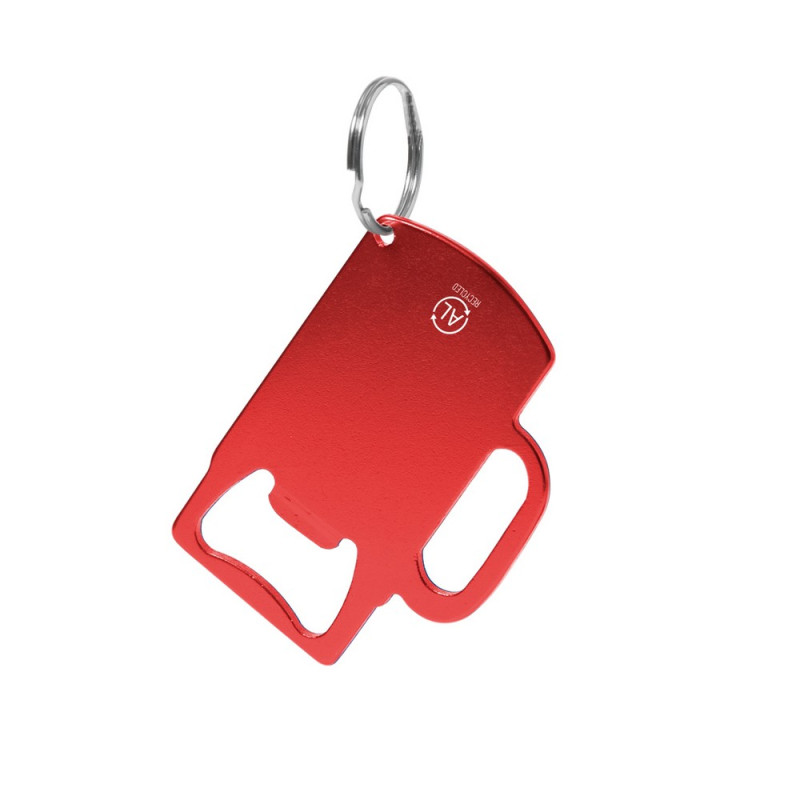 Brelok do kluczy otwieracz do butelek z aluminium z recyklingu