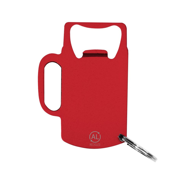 Brelok do kluczy otwieracz do butelek z aluminium z recyklingu