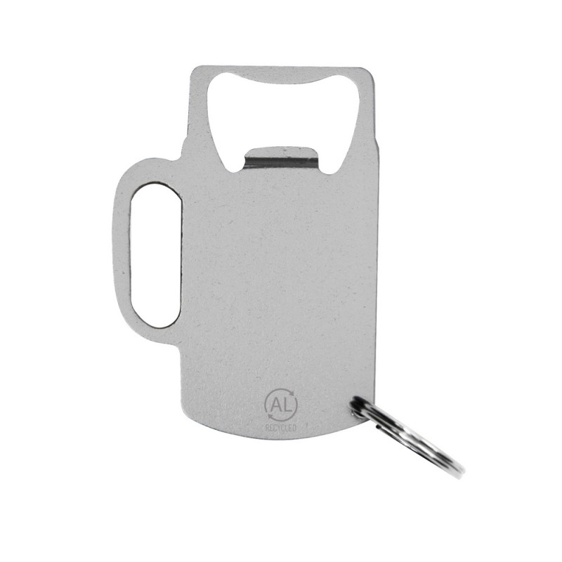 Brelok do kluczy otwieracz do butelek z aluminium z recyklingu