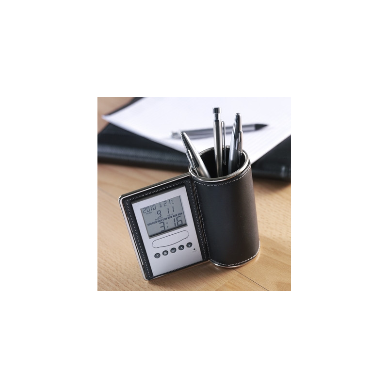 Pojemnik na przybory do pisania zegar wielofunkcyjny