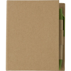 Zestaw do notatek notatnik karteczki samoprzylepne długopis linijka