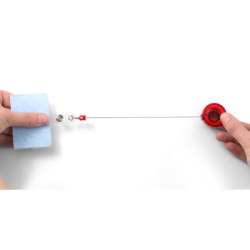 Ski pass rozciągany przewód ok 80 cm