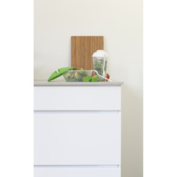 Pudełko śniadaniowe 1 L widelec i pojemnik na sos do sałatki ok 50 ml