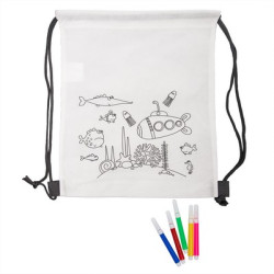 Worek ze sznurkiem do kolorowania flamastry | Franklin