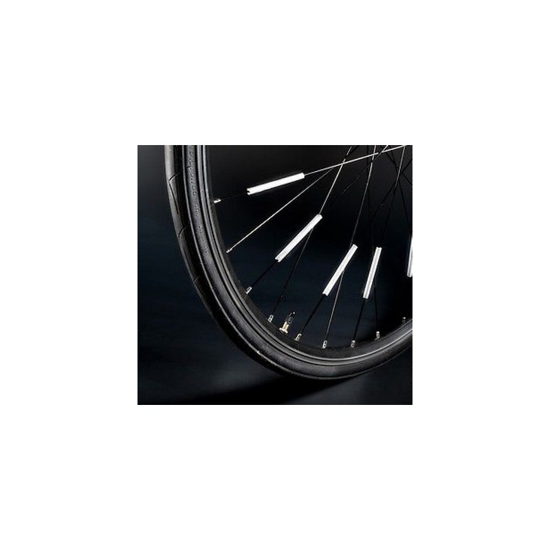 Połyskliwe paski na szprychy rowerowe