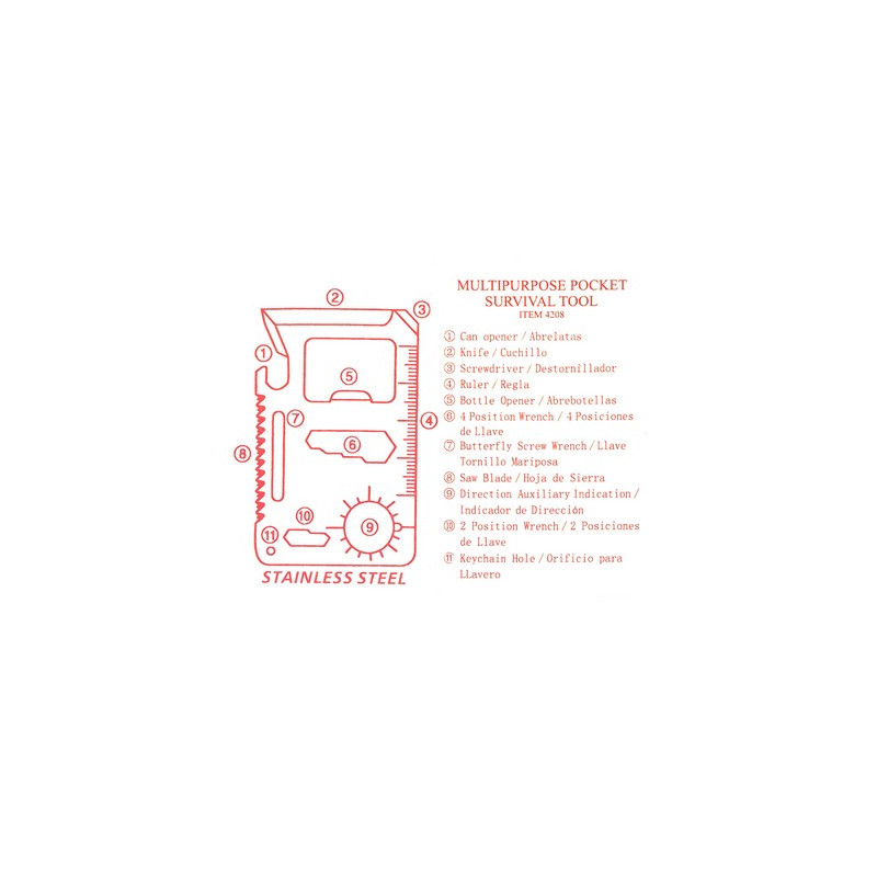 Narzędzie wielofunkcyjne 11 funkcji