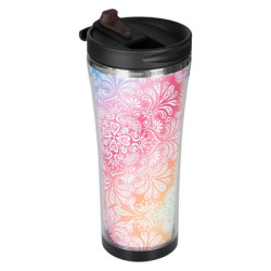 Kubek termiczny 500 ml miejsce na kartkę z nadrukiem full colour | Etta