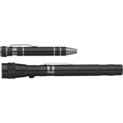 Zestaw narzędzi śrubokręt 8 końcówek teleskopowa latarka 3 LED