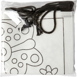 Worek ze sznurkiem do kolorowania flamastry