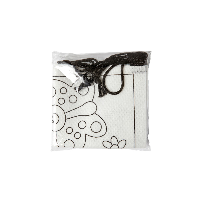 Worek ze sznurkiem do kolorowania flamastry