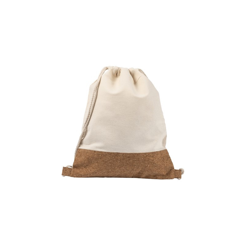 Bawełniany worek ze sznurkiem z korkowym elementem