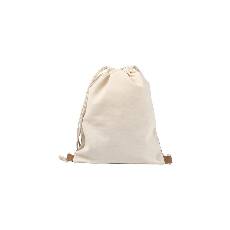 Bawełniany worek ze sznurkiem z korkowym elementem