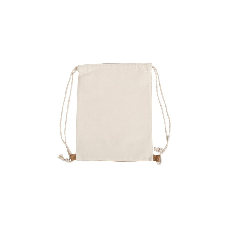Bawełniany worek ze sznurkiem z korkowym elementem