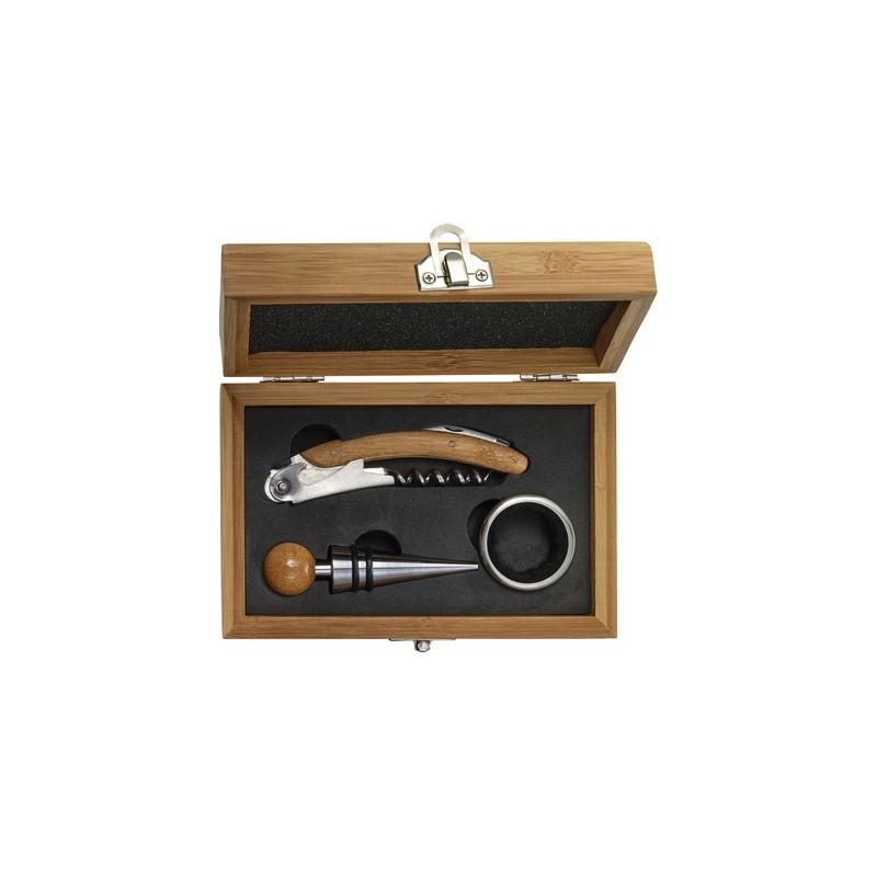 Bambusowy zestaw do wina 3 el