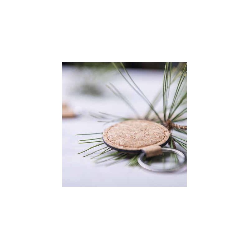 Korkowy brelok do kluczy