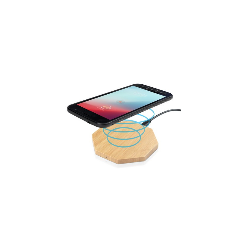 Bambusowa ładowarka bezprzewodowa 5W | Matilda