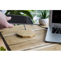 Bambusowa ładowarka bezprzewodowa 5W | Matilda