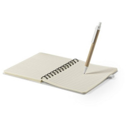 Notatnik ok A5 ze słomy pszenicznej długopis