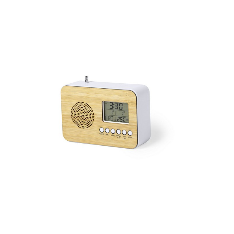 Zegar na biurko z alarmem radio
