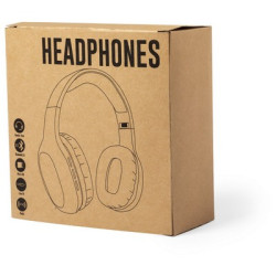 Składane bezprzewodowe słuchawki nauszne ze słomy pszenicznej radio