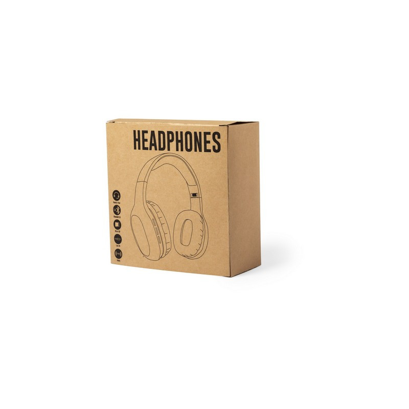 Składane bezprzewodowe słuchawki nauszne ze słomy pszenicznej radio