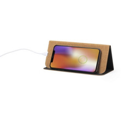 Korkowa podkładka pod mysz ładowarka bezprzewodowa 5W stojak na telefon