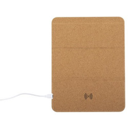 Korkowa podkładka pod mysz ładowarka bezprzewodowa 5W stojak na telefon